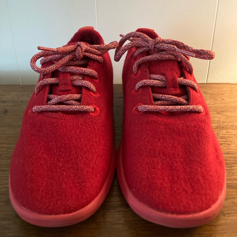 Red women’s allbirds